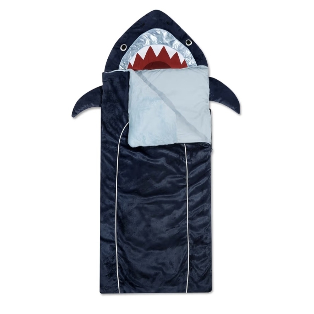 Shark Kids Sleeping Bag Convertible Pillow